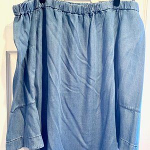 7 For All Mankind Off the Shoulder Mini Dress